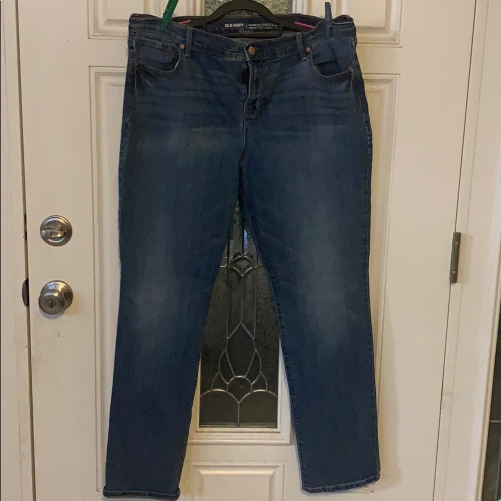 Stonewashed color jeans